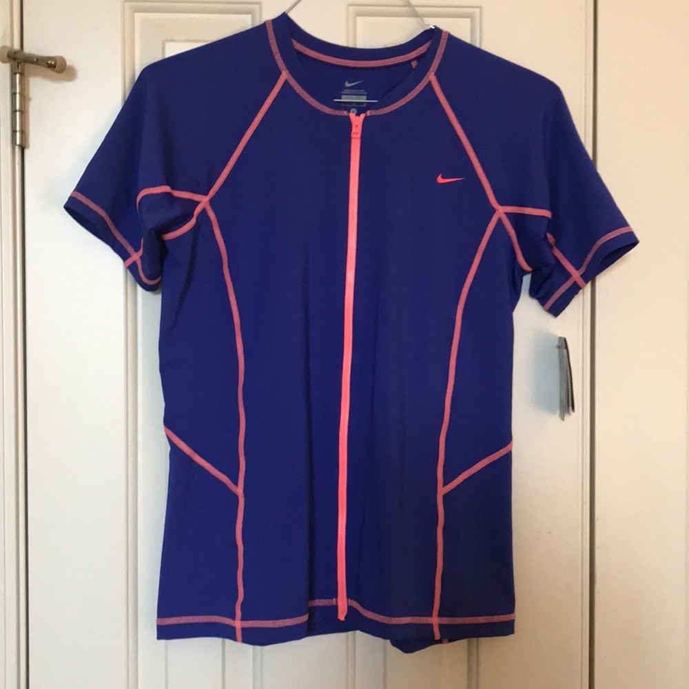 Nike girls large swim top
